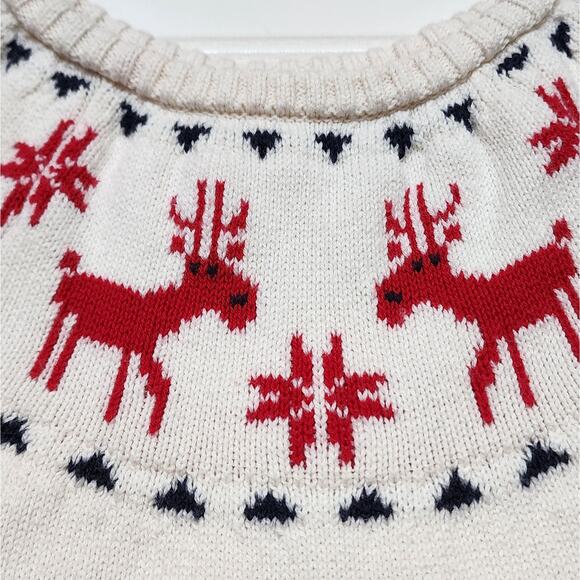 Hanna Andersson Holiday Fair Isle Sweater Dress - Picture 4 of 7